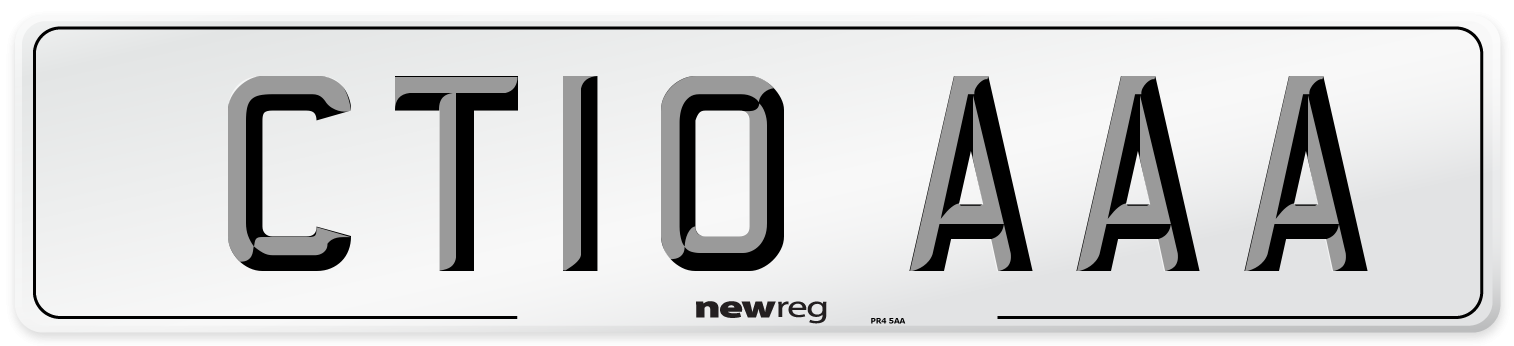 CT10 AAA Number Plate from New Reg